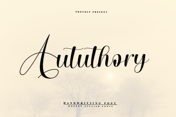 Aututhory: A Timeless Script Font for Campaign Creativity