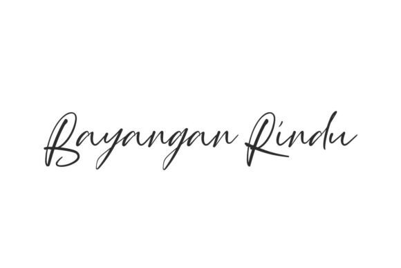 Bayangan Rindu Font: Elevate Your Brand with a Luxurious Handwritten Style