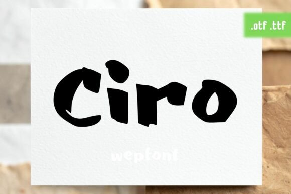 Ciro: A Font That Breathes Life into Digital Branding