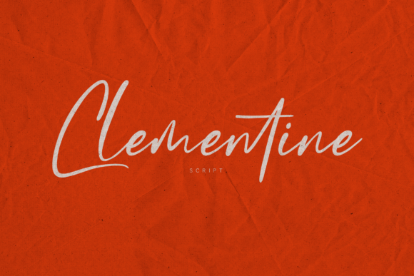 Clementine: A Script Font for Crafters and Product Creators