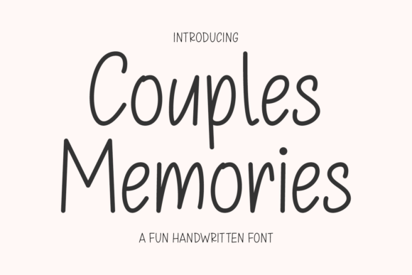 Couples Memories: A Font for Emotional Connection