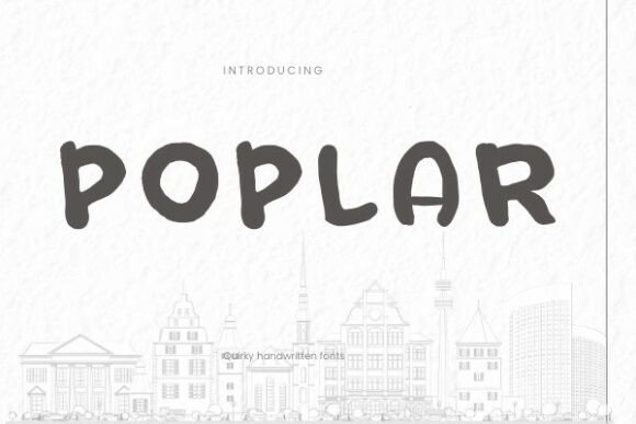 Poplar: A Handcrafted Font for Warm, Organic Branding