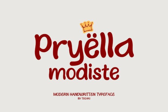 Pryella Modiste: A Modern Handwritten Typeface for Web Design