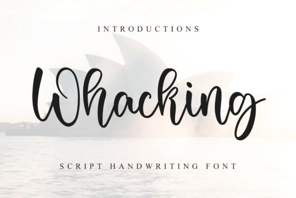Whacking: A Timeless Script Font for Crafters and Designers